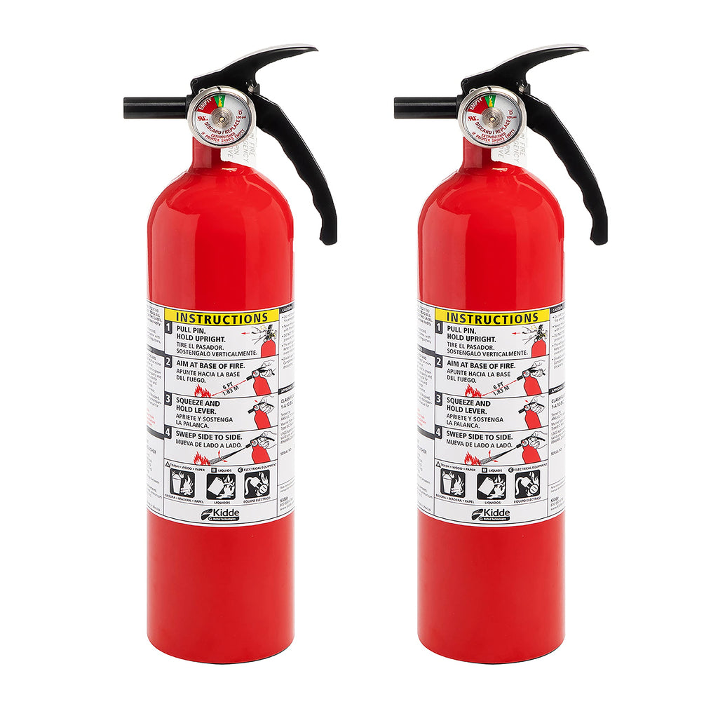 Red 2 Pack Dry Chemical Fire Extinguisher R9906