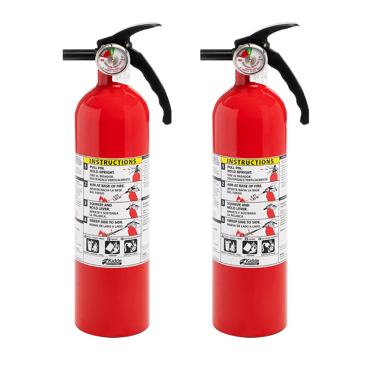 Red 2 Pack Dry Chemical Fire Extinguisher R9906