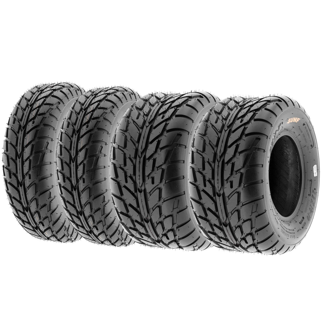 Set of 4 ATV UTV Tires 19x6-10 Front & 18x9.5-8 Rear Tubeless J455740