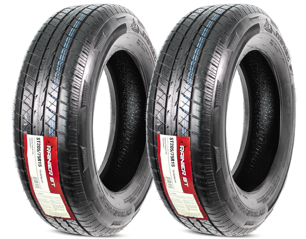 2-Pack ST205/75R15 Deep Tread Radial Trailer Tire E894541