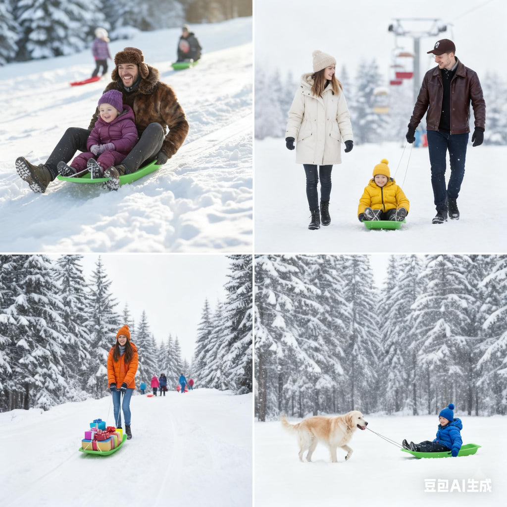2-Person Sled 35" Toboggan Y276