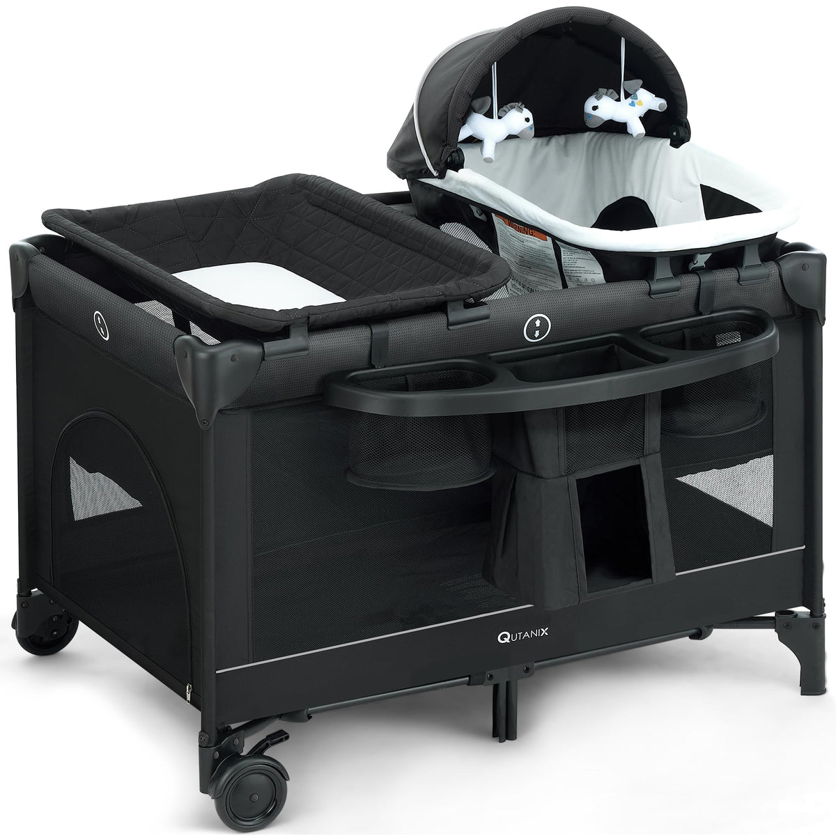 5-in-1 Pack and Play with Bassinet and Changing Table O58034