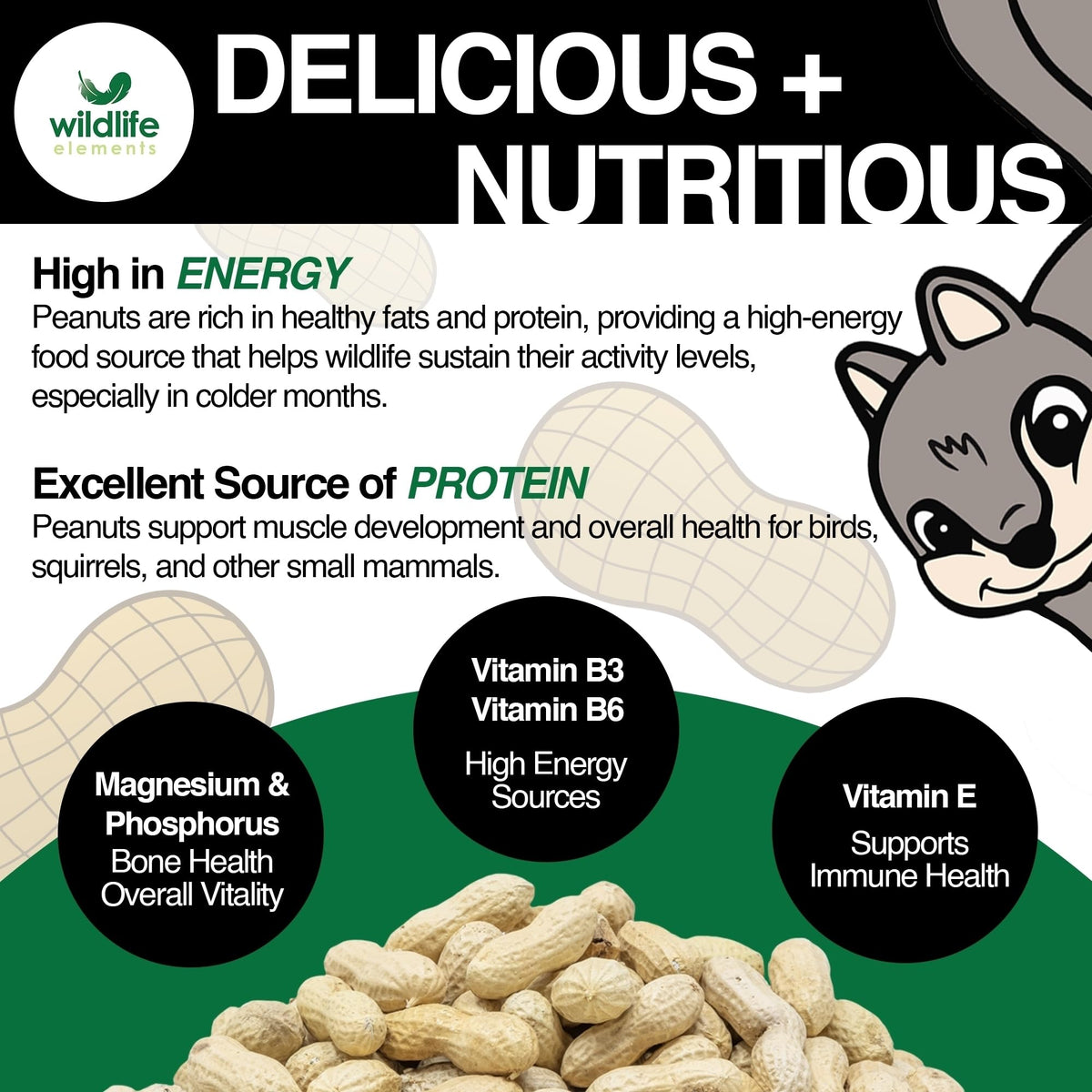 Raw In-Shell Peanuts Wildlife Food 25lb X4254