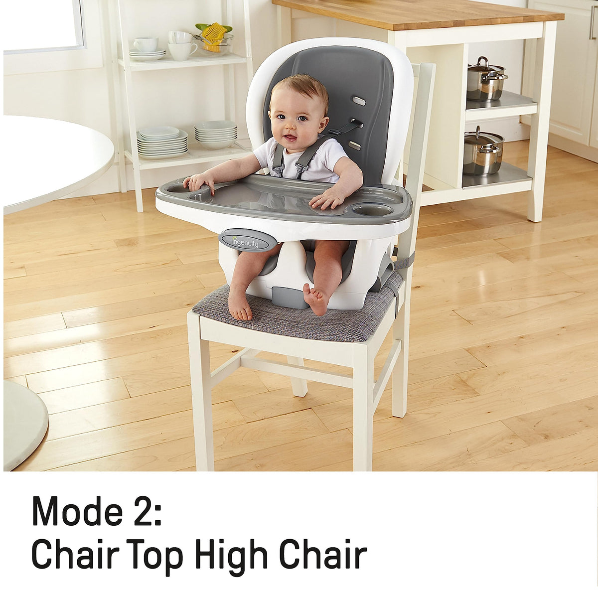 3-in-1 High Chair Convertible to Booster Seat & Toddler Chair V8056