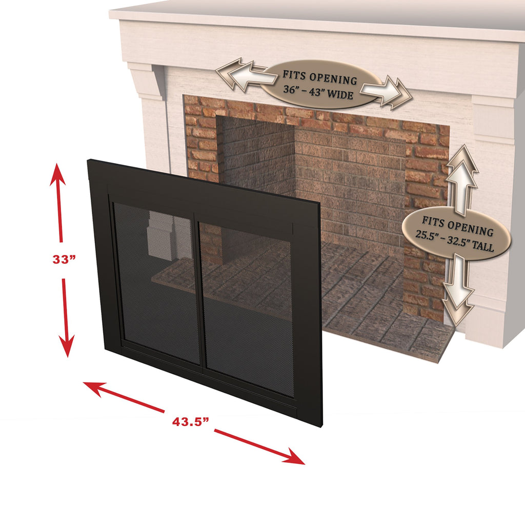 Large Fireplace Glass Door K679742