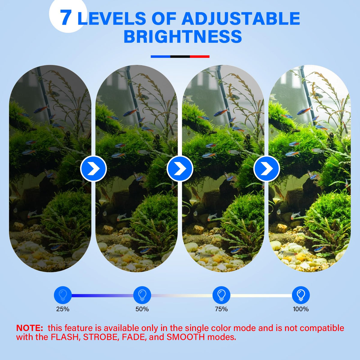 Aquarium Air Bubble Light and Magnetic Glass Clean Brush Y62681