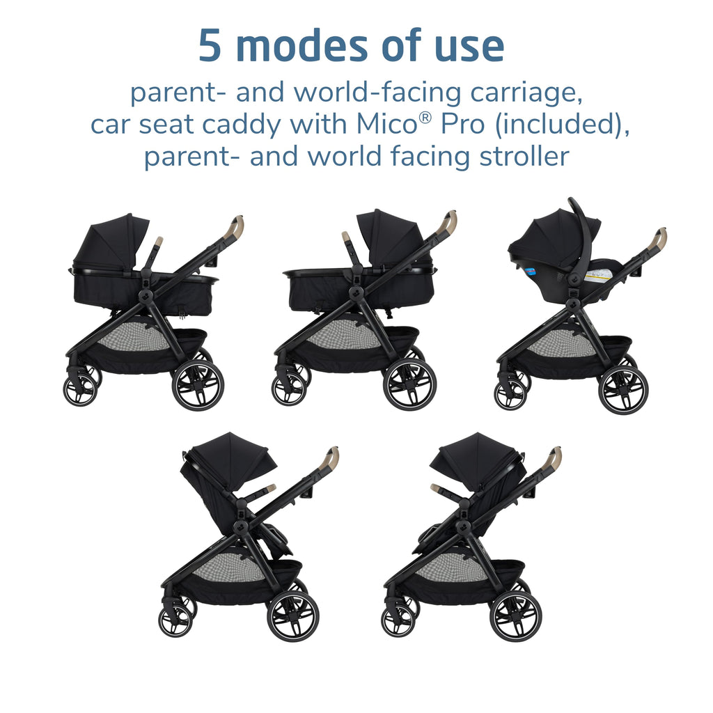 5-in-1 Travel System with Infant Car Seat and Stroller Combo U235211