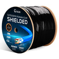 Cat6 Shielded Plenum Cable 1000FT Solid Bare Copper Ethernet Cable Q20213