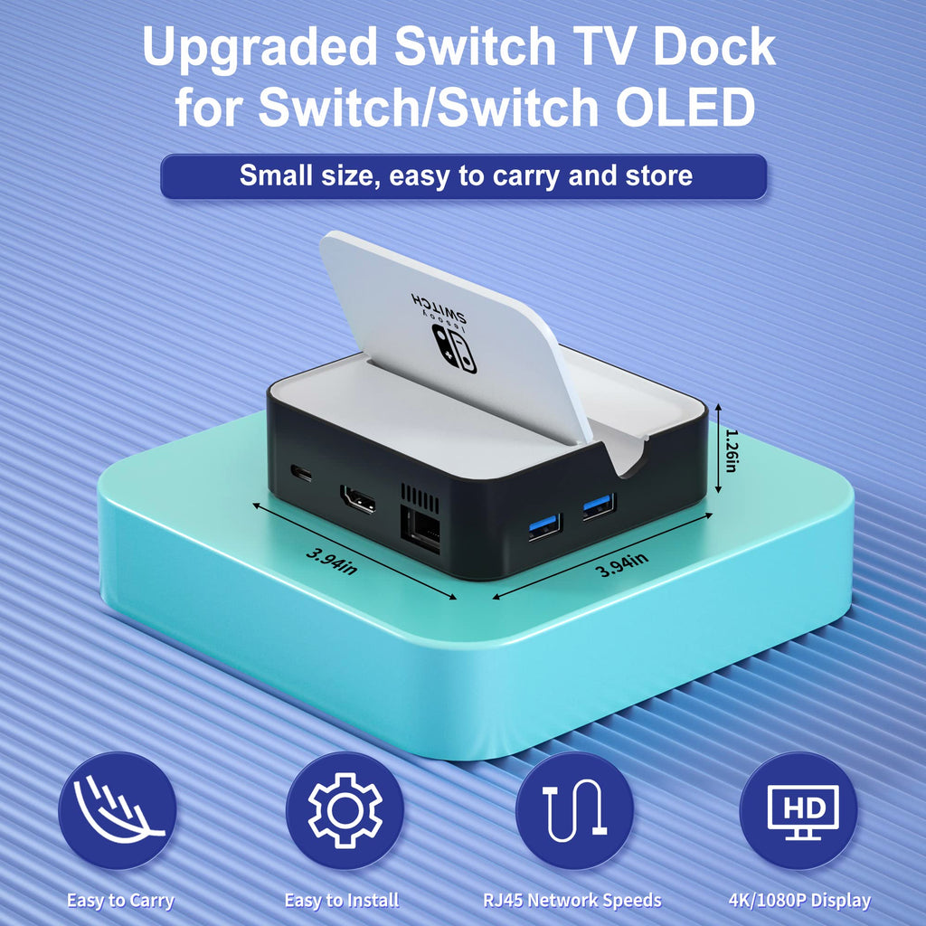 6-in-1 TV Docking Station with HDMI 2.0, Ethernet, USB-A, USB 3.0, USB-C A6753