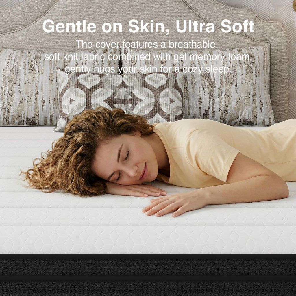 Queen 12 Inch Cooling Hybrid Mattress V137303