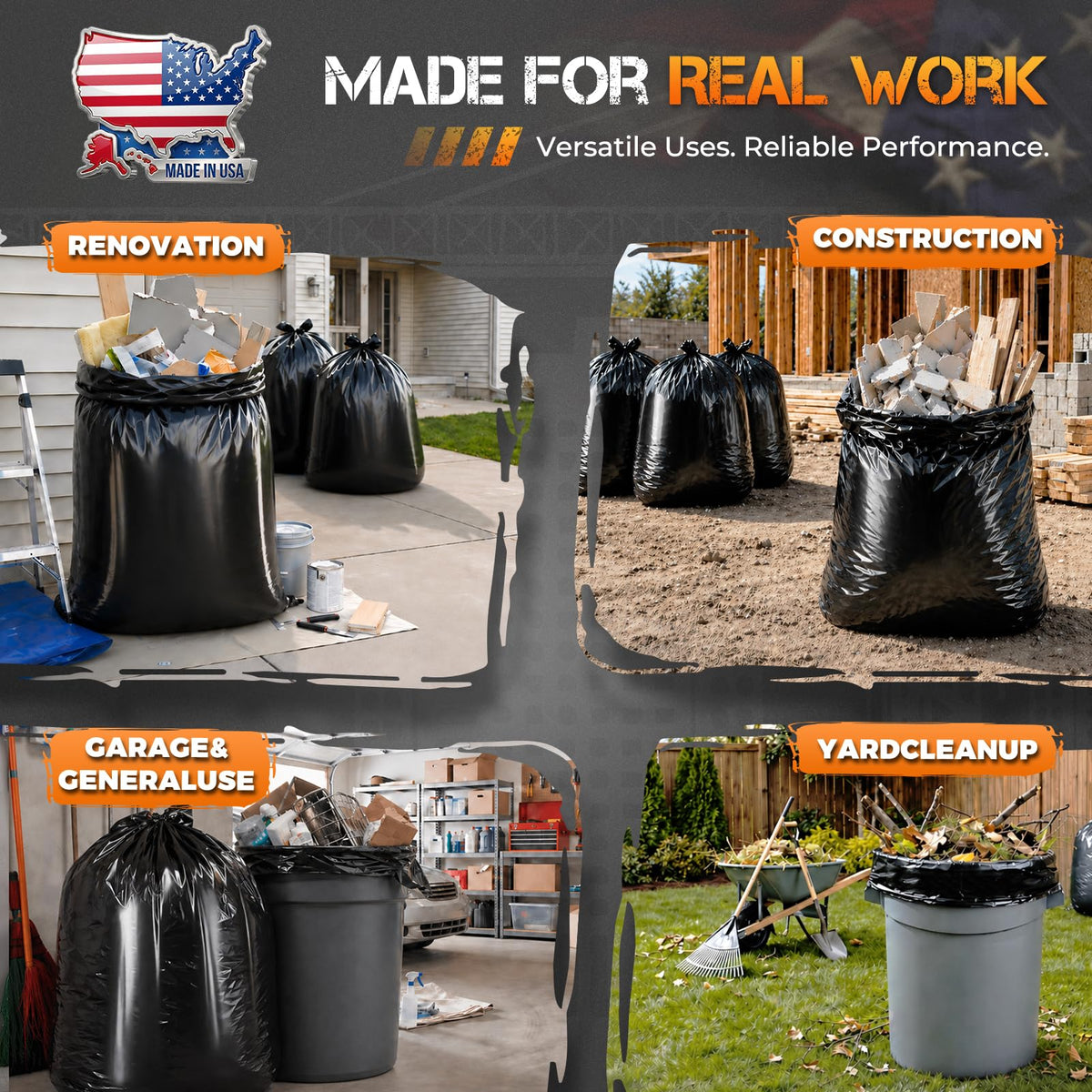 55-60 Gallon 40 Count Trash Bags P21927