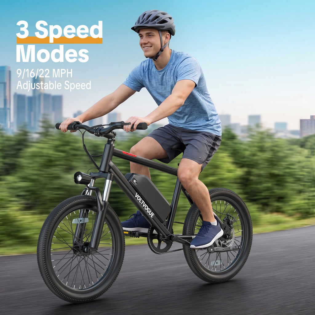 48V 1000W Peak Motor 22 mph 20Inch Fat Tires Electric E-Bike N10367