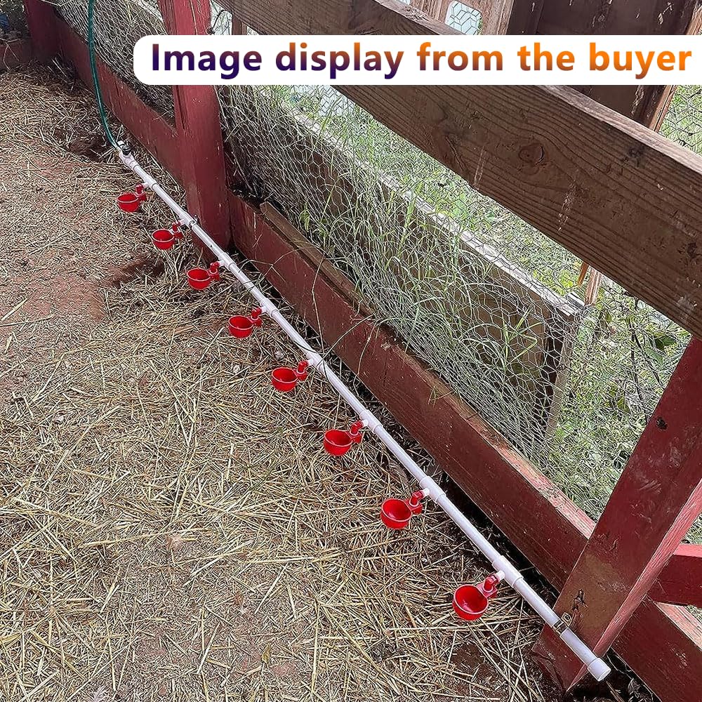 Automatic Chicken Watering System with Hose Connector Kit B1618