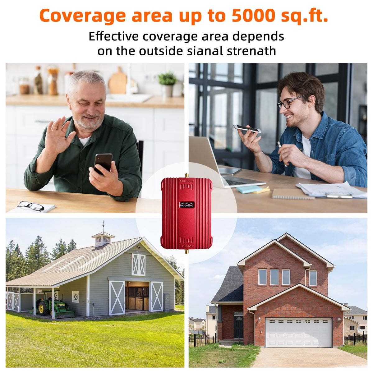 Cell Phone Signal Booster for Home & Office Y87354