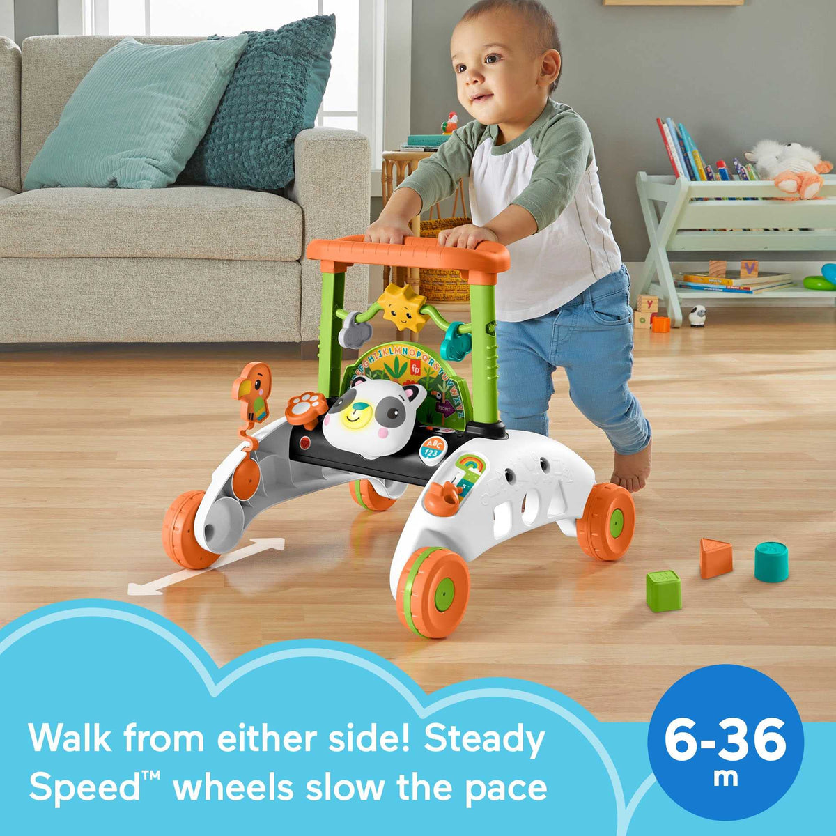 2-Sided Musical Push Toy O3142