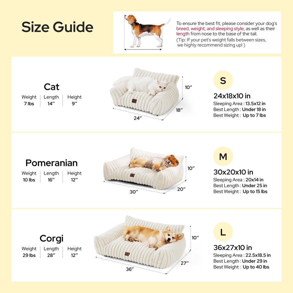 Cream Cat Couch U899