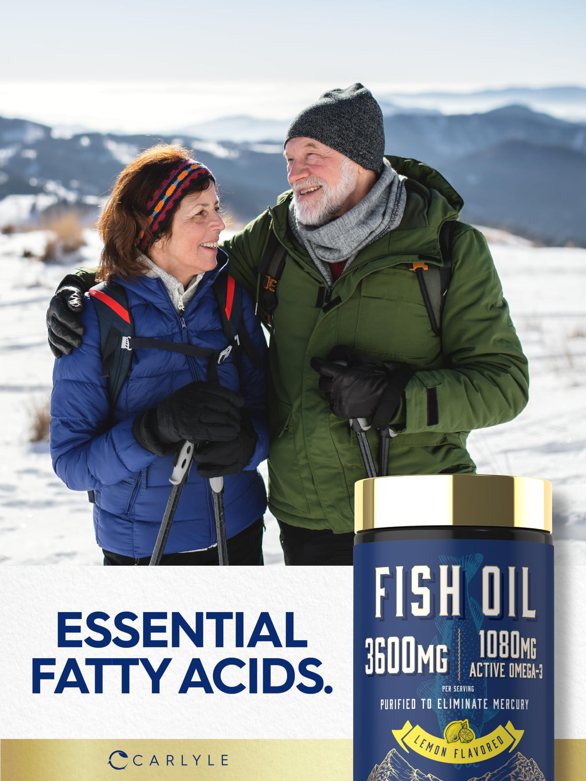 Fish Oil 3600mg 1080mg Omega 3 120 Count T849