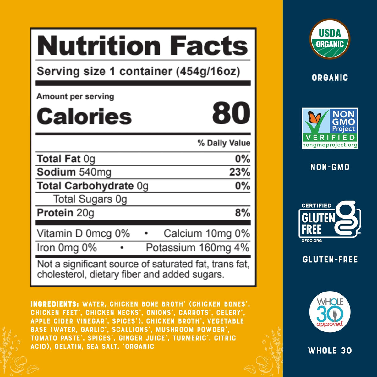 Organic Chicken Bone Broth 16oz F350283