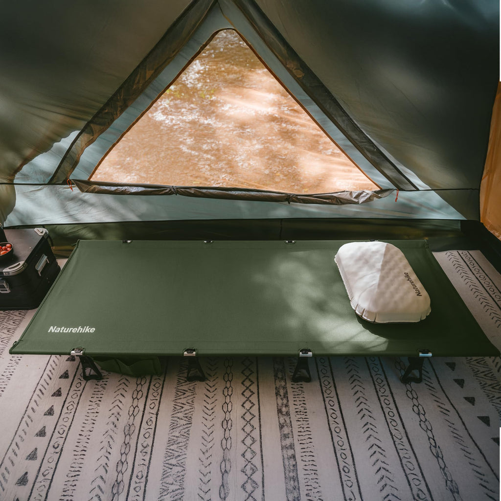 Extra Wide Folding Lightweight Camping Cot Bed P510089