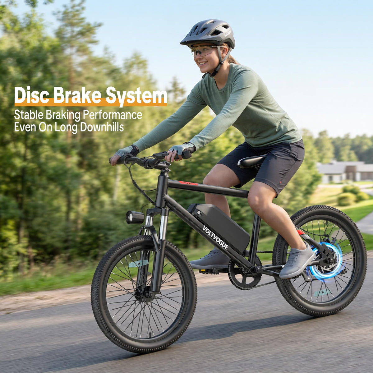 48V 1000W Peak Motor 22 mph 20Inch Fat Tires Electric E-Bike N10367