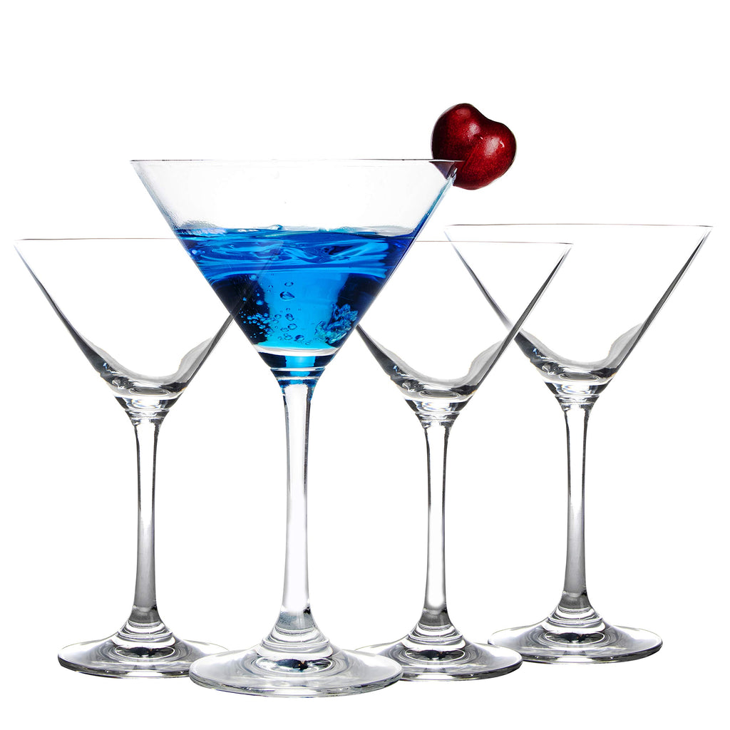 Clear 9 Ounce Set of 4 Martini Cocktail Glasses N59522