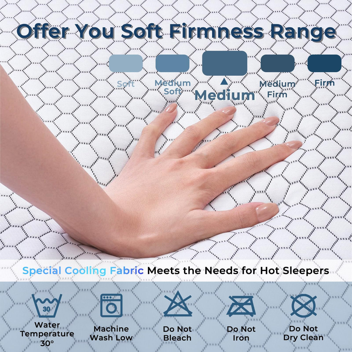 Foldable Mattress Medium Twin Size V820943