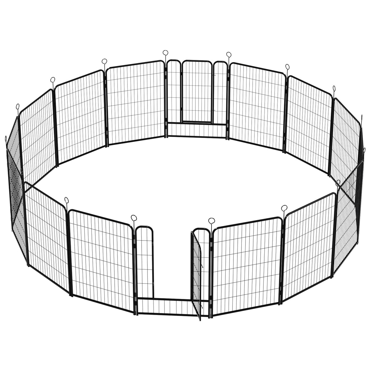 16-Panel Heavy-Duty Metal Dog Playpen X22967