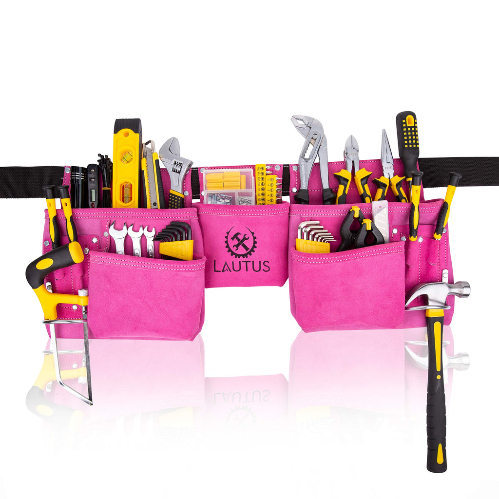 Pink 11 Pockets Tool Belt S153956