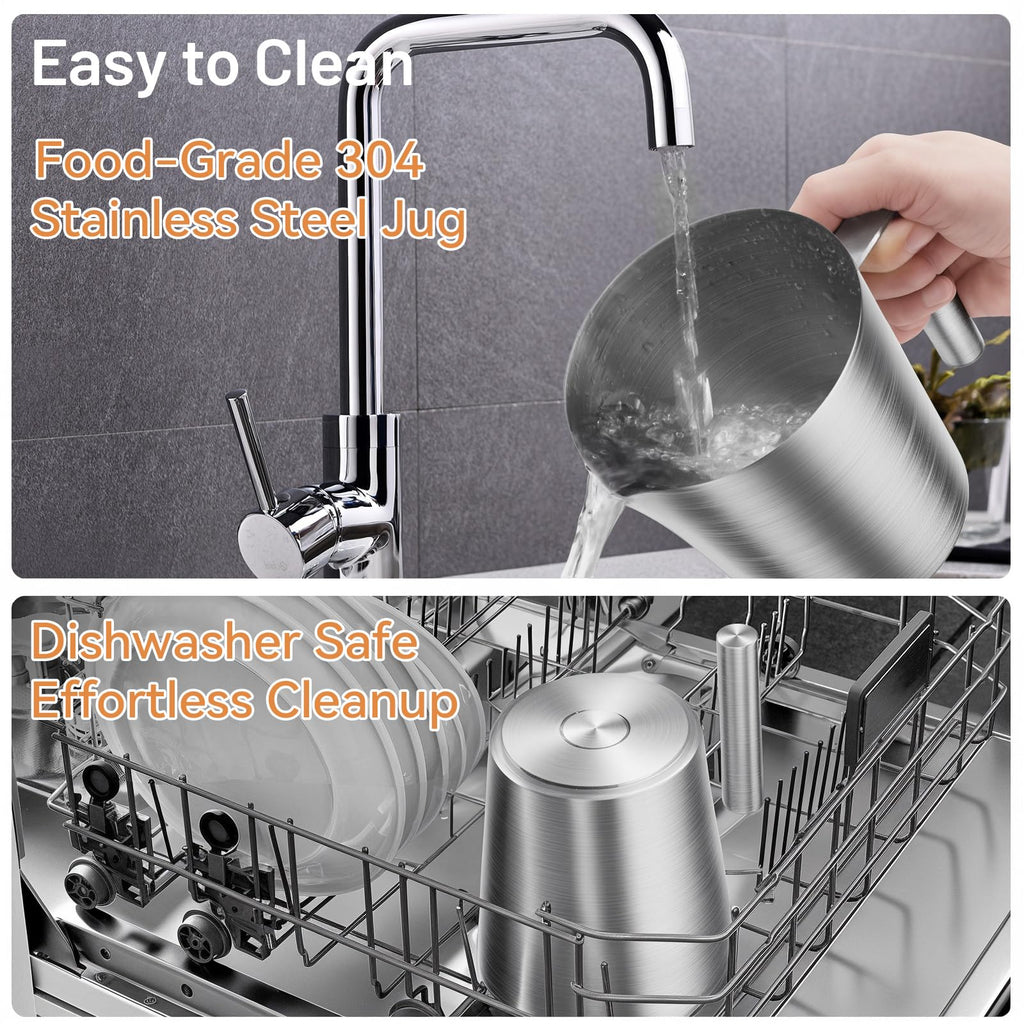 17oz Stainless Steel Hot & Cold Milk Frother D967