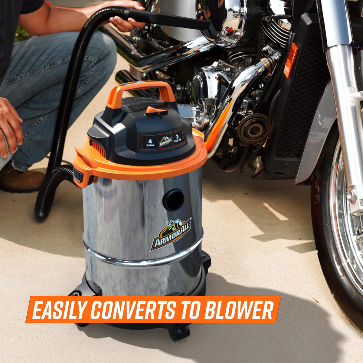 4 Gallon Stainless Steel Wet/Dry Vacuum M778