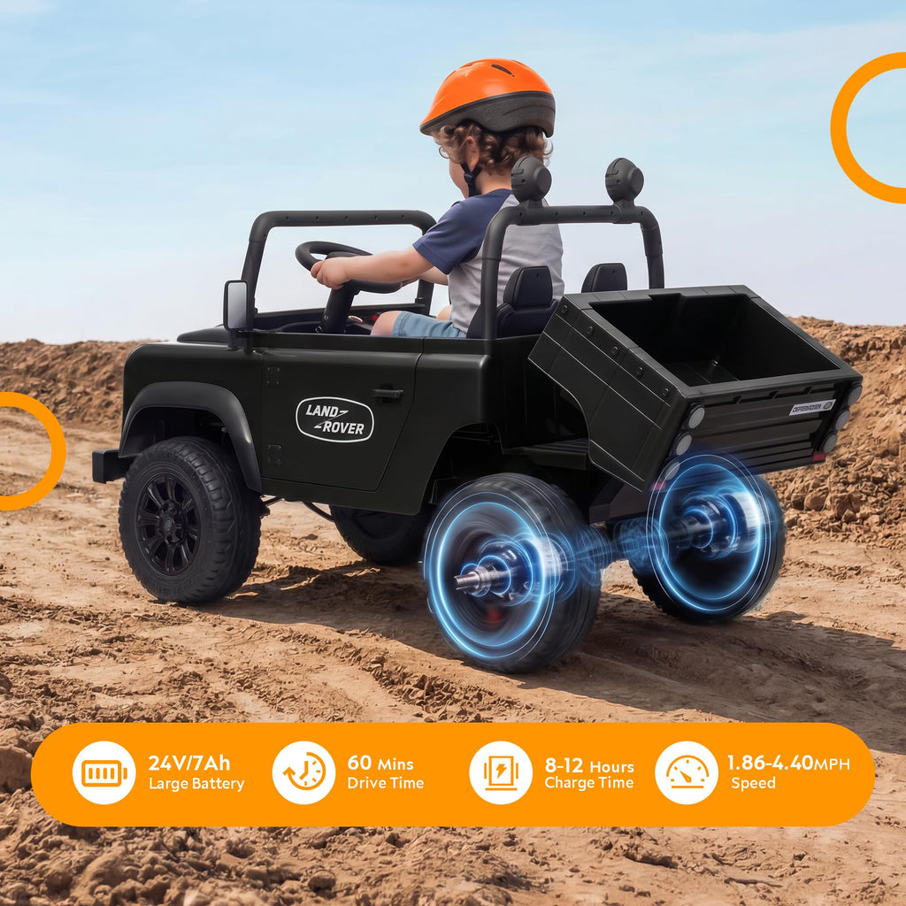Black 24V Ride On Dump Truck V21193