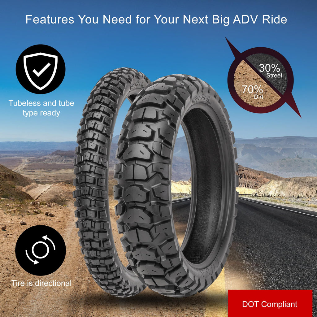 150/70B-17 Adventure Motorcycle Tire G110257
