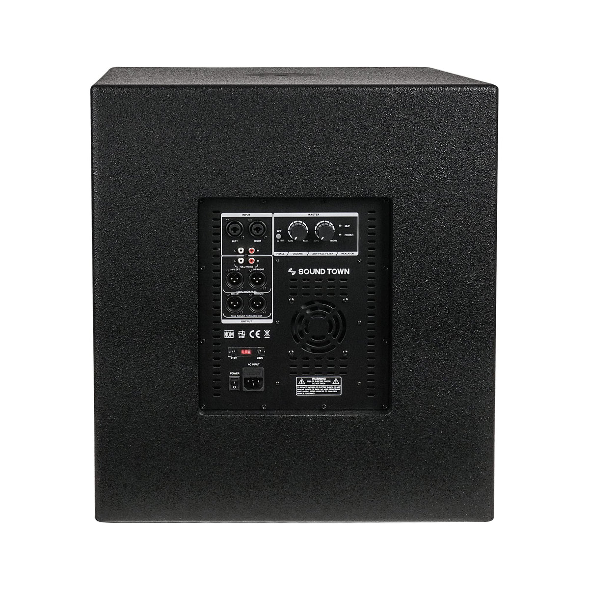 Pair of 18" 2400W Powered Subwoofers B2086