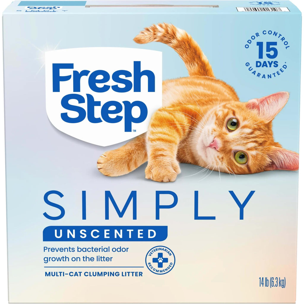 Unscented Clumping Cat Litter with Activated Charcoal, 14 lb J99282