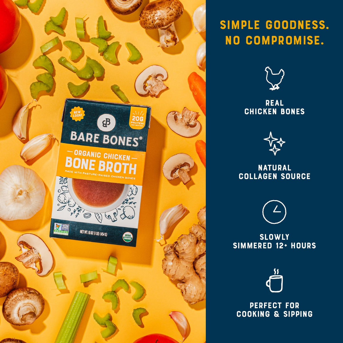 Organic Chicken Bone Broth 16oz F350283