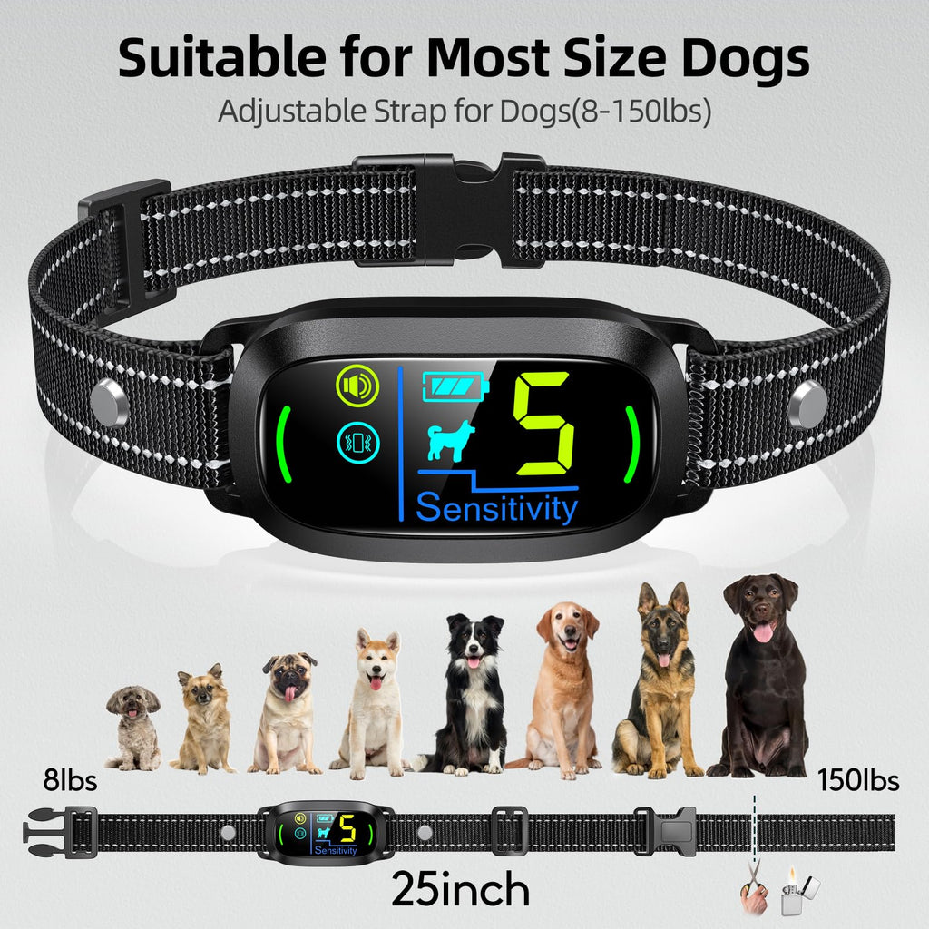 Rechargeable Anti Barking Training Collar with 5 Adjustable Sensitivity W4059