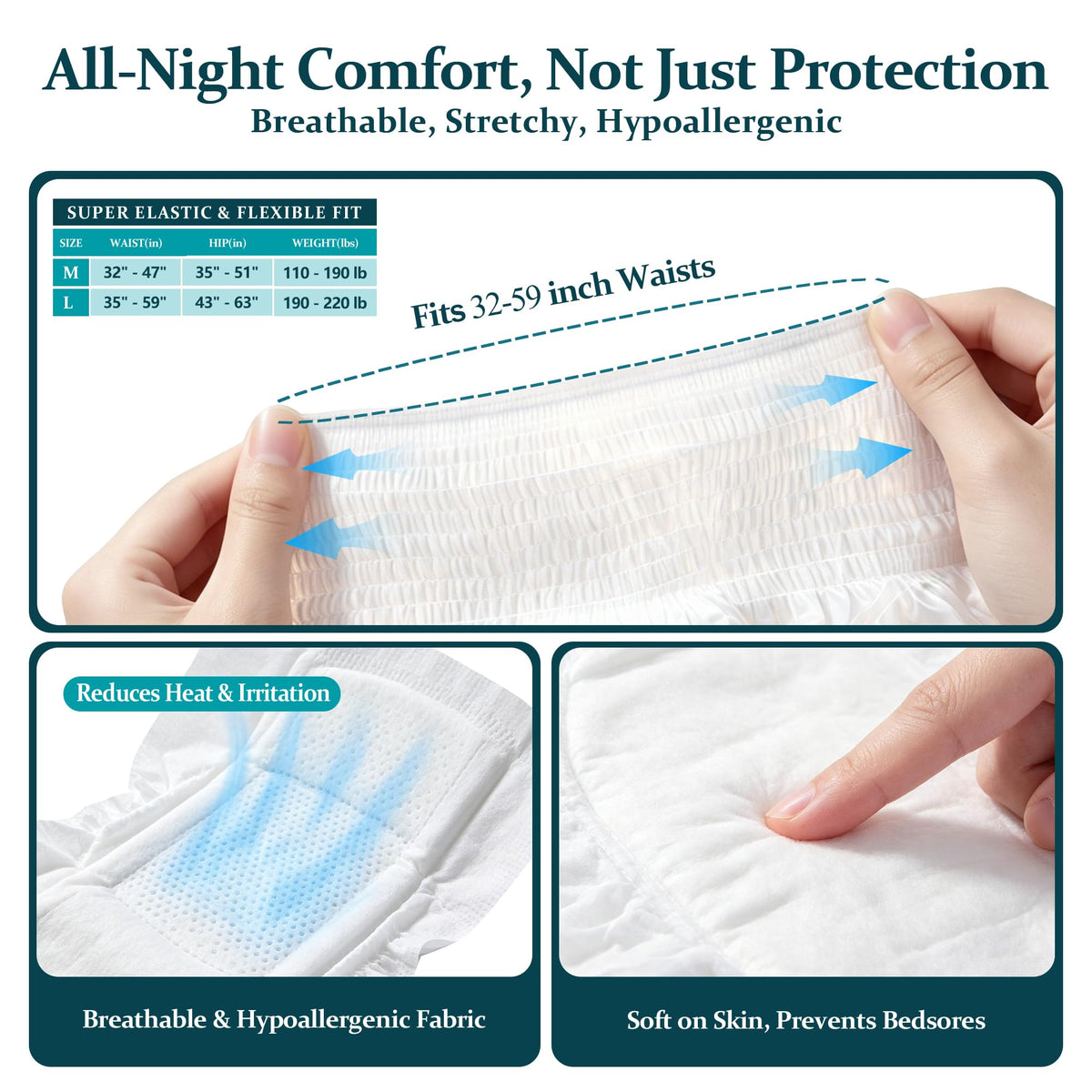 Leak Proof Adult Urine Pants with Urine Bag E30020
