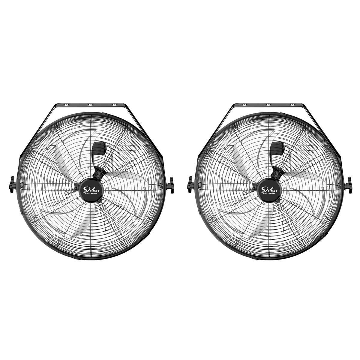 20 Inch 3 Speed Black Wall-Mount Fan S50004