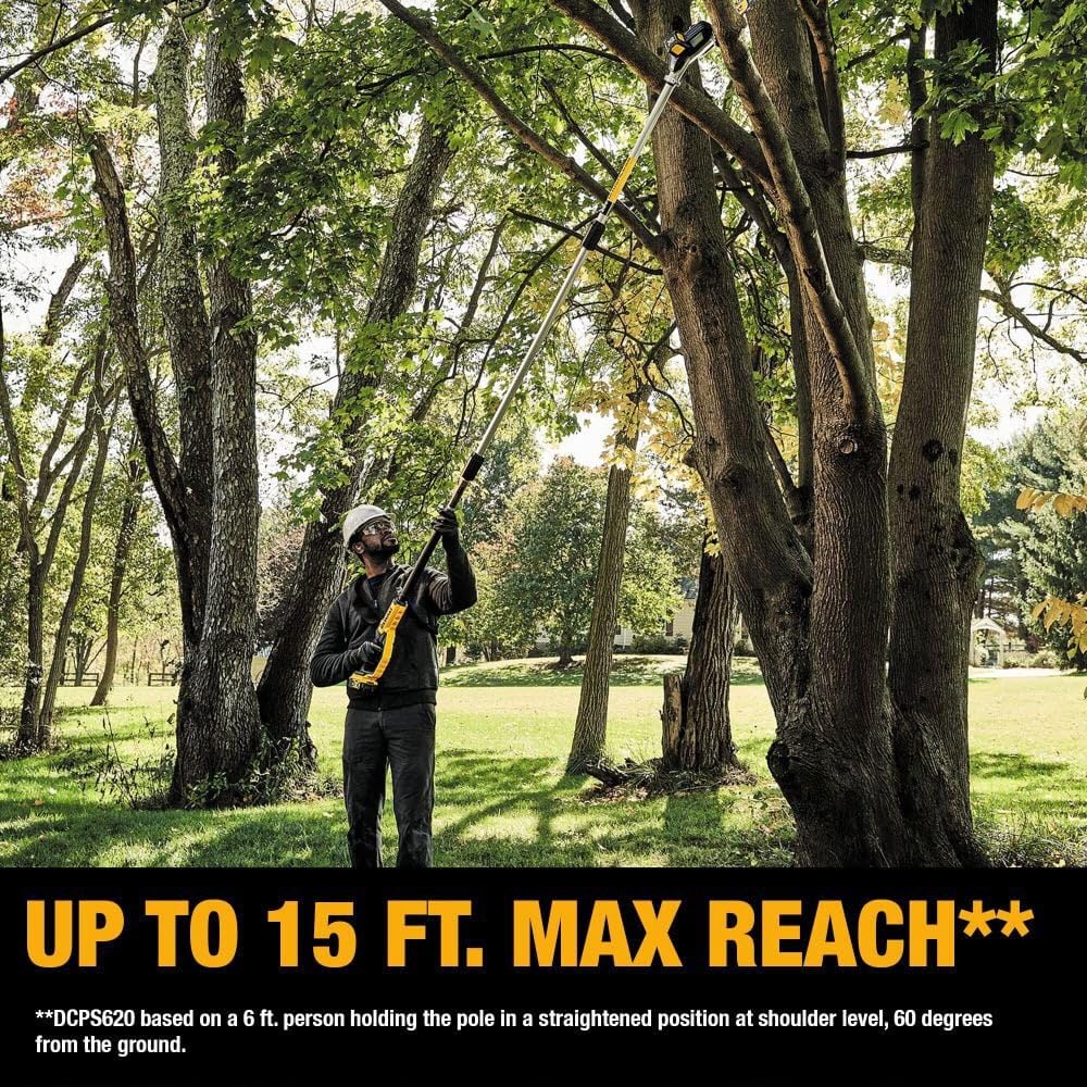 Cordless Pole Saw and Pole Hedge Trimmer Combo Kit X30382