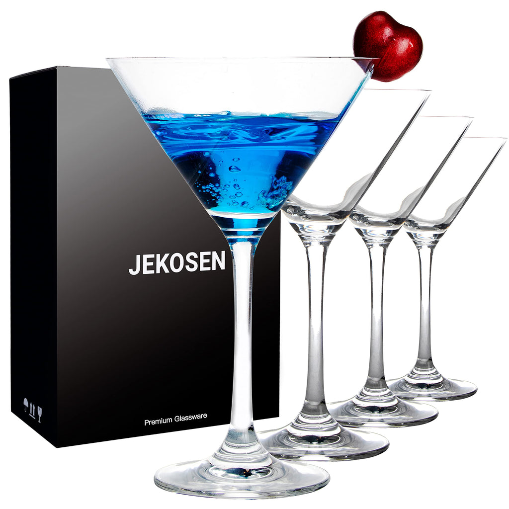 Clear 9 Ounce Set of 4 Martini Cocktail Glasses N59522