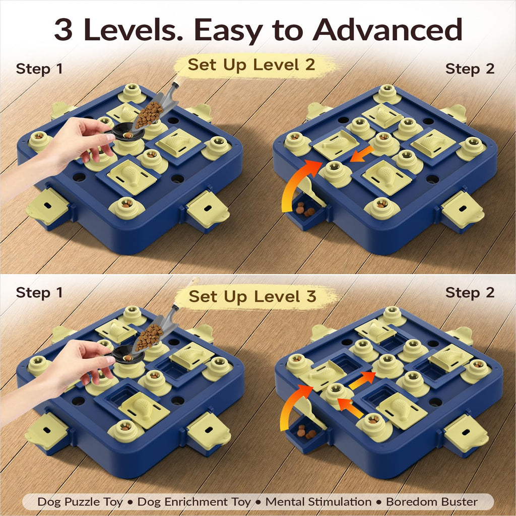 Dog Chess Puzzle Toy 3-Levels Y676091