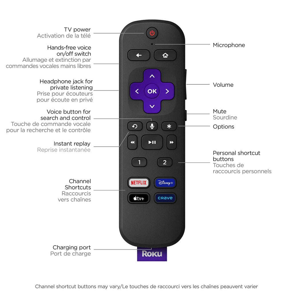 4K HDR Streaming Player with Voice Remote and HDMI Cable W685