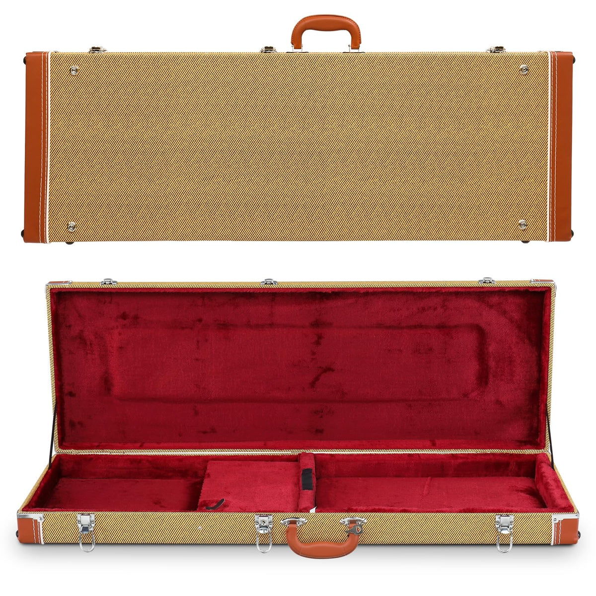 39-Inch Wooden Hard Shell Electric Guitar Case W5911