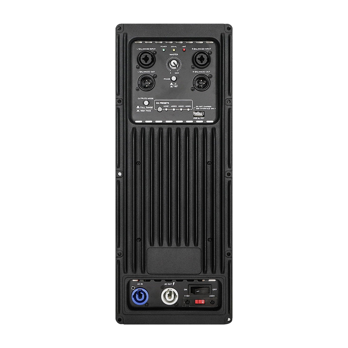 Black 18” 1600W Powered Line Array Subwoofer S8068
