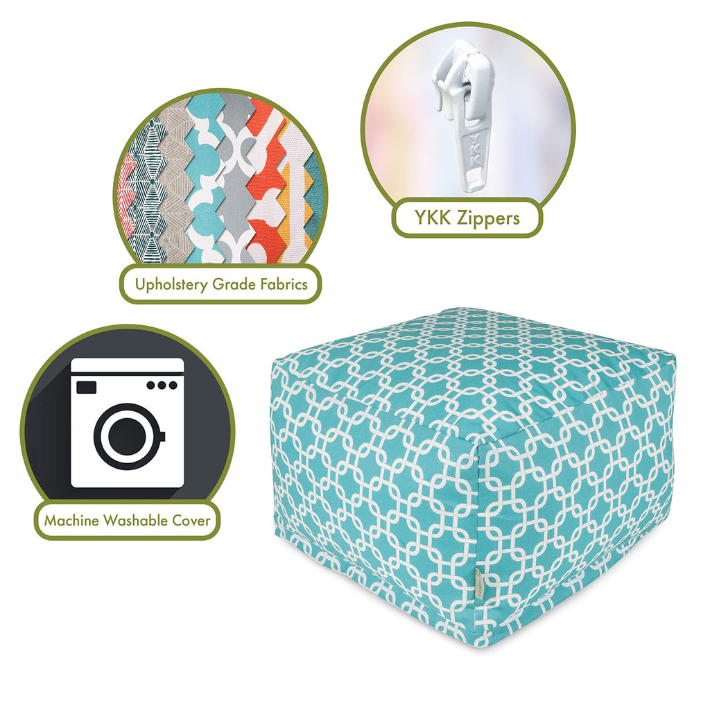 Teal Ottoman W8900