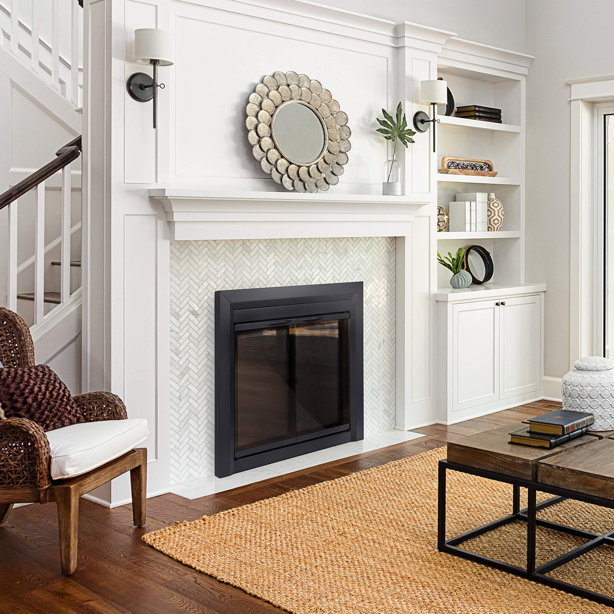 Large Fireplace Glass Door K679742