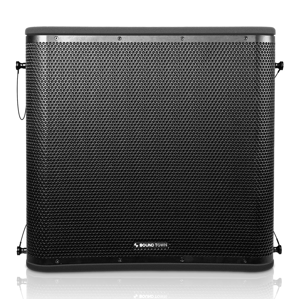 Black 18” 1600W Powered Line Array Subwoofer S8068
