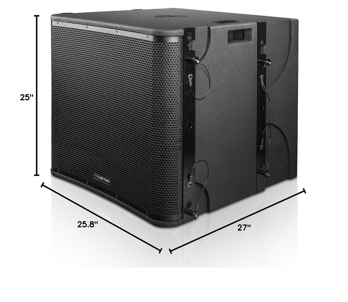Black 18” 1600W Powered Line Array Subwoofer S8068