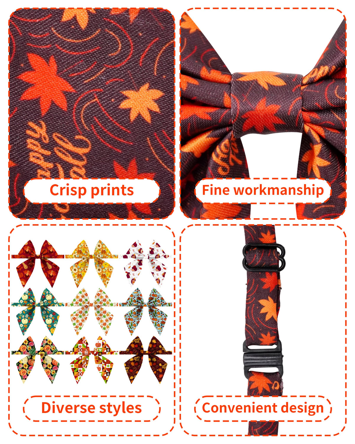 50 Pack Dog Bowties Y4491