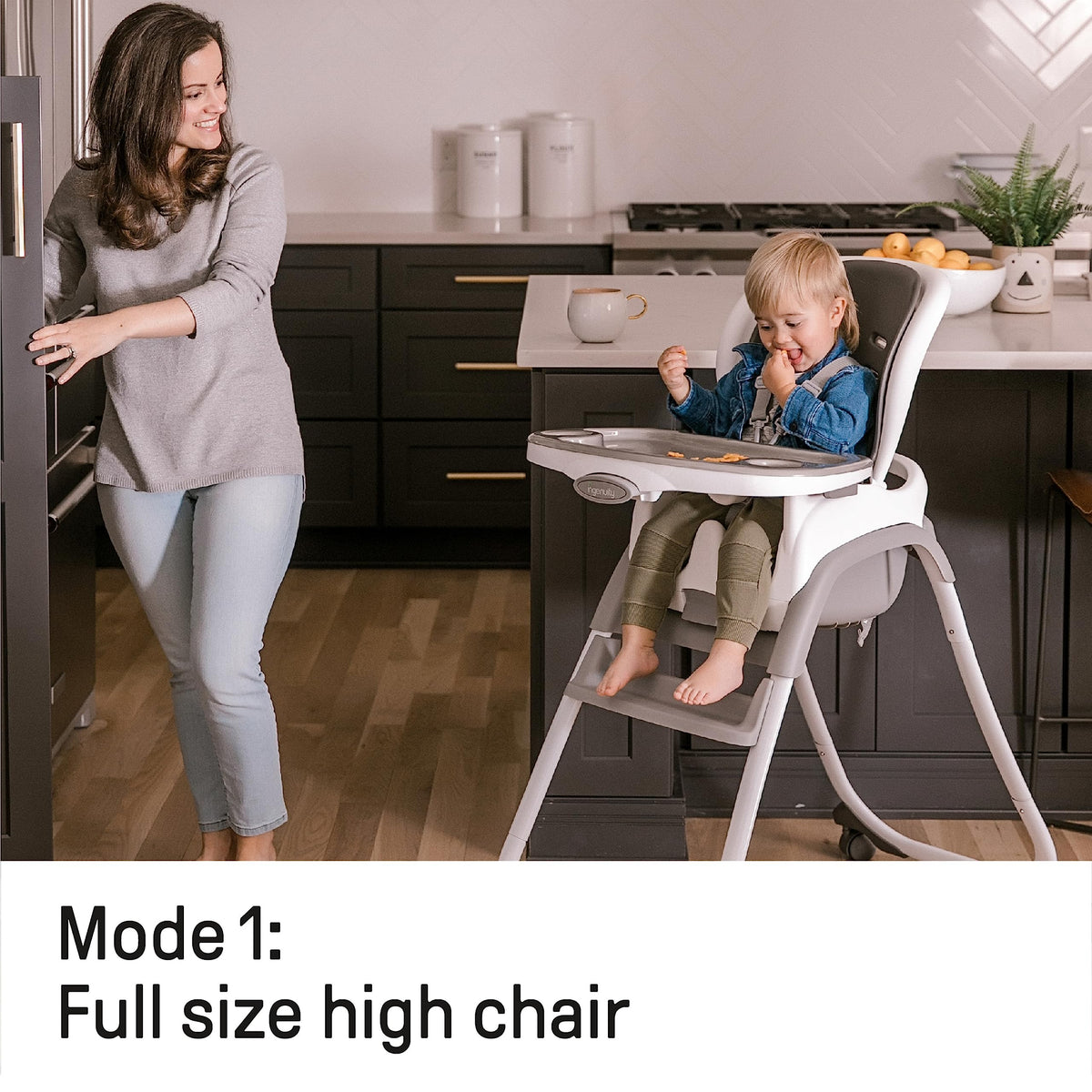 3-in-1 High Chair Convertible to Booster Seat & Toddler Chair V8056